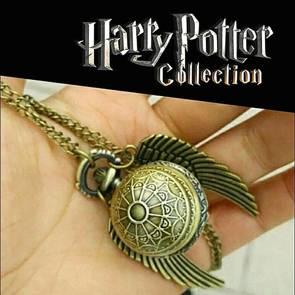 🎃🕸️ Harry Potter Golden Snitch Hidden Watch Pendant 🏆HP🏆 - Picture 3 of 8